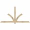 Ekena Millwork Redmond Rough Sawn Timber Gable Bracket, Douglas Fir, 84"W x 45"H x 4"D x 4"F, 13/12 Pitch GBW084X45X0404RED00RDF - alternate 1